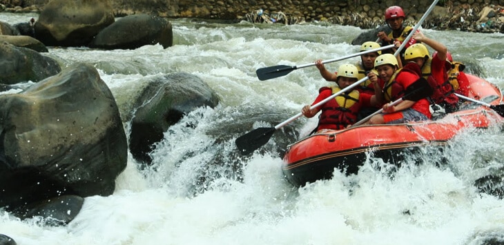 Sungai Nimanga, lokasi Arung Jeram Timbukar, Manado